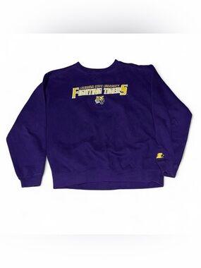Vintage Starter LSU Fighting Tigers Crewneck Sweatshirt